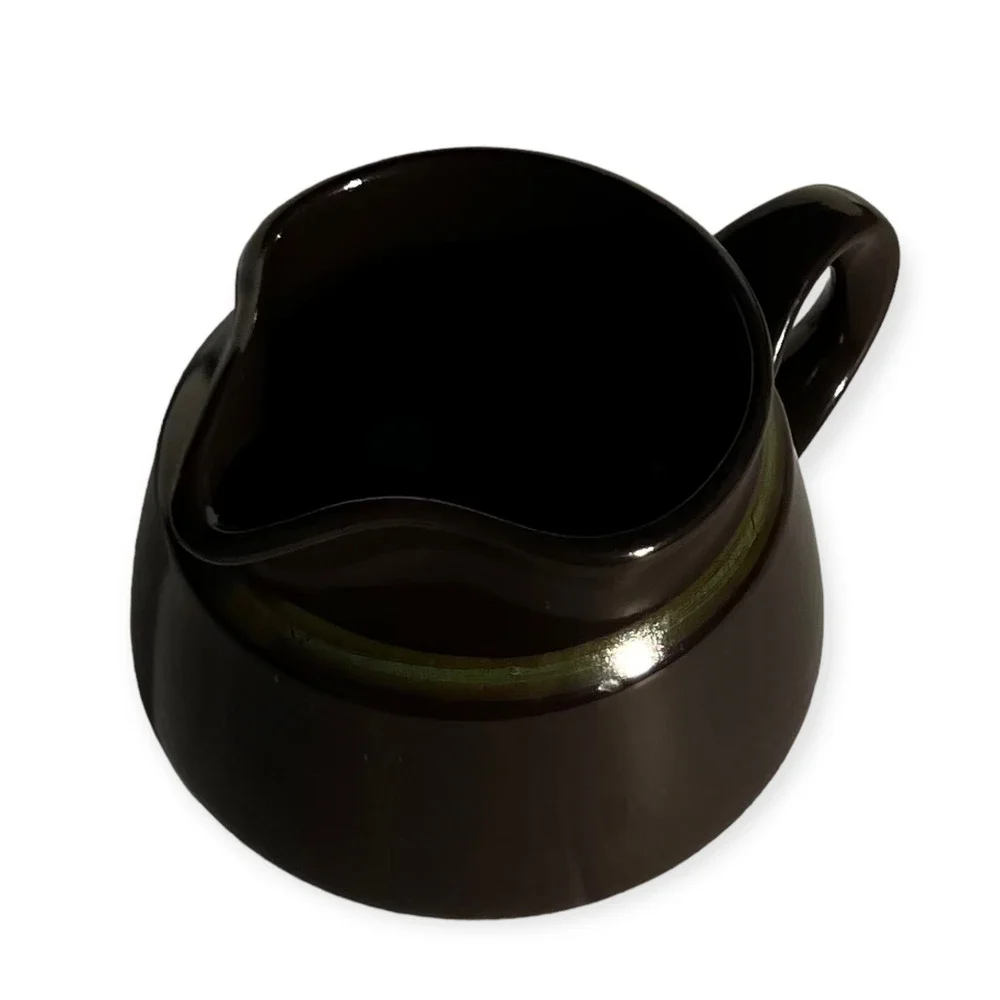 Franciscan Madeira Vintage 1960s Brown and Green Earthenware Creamer Pitcher